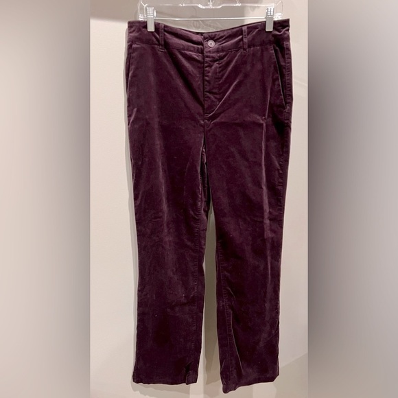 NYDJ LiftXTuck Technology Women’s Size 8 Velvet Dark Purple Straight Leg - Picture 1 of 13